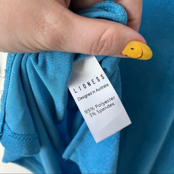 Princess Polly Lioness Montana Blue Open Back Long Sleeve Mini Dress M - Picture 12 of 12